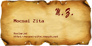 Mocsai Zita névjegykártya